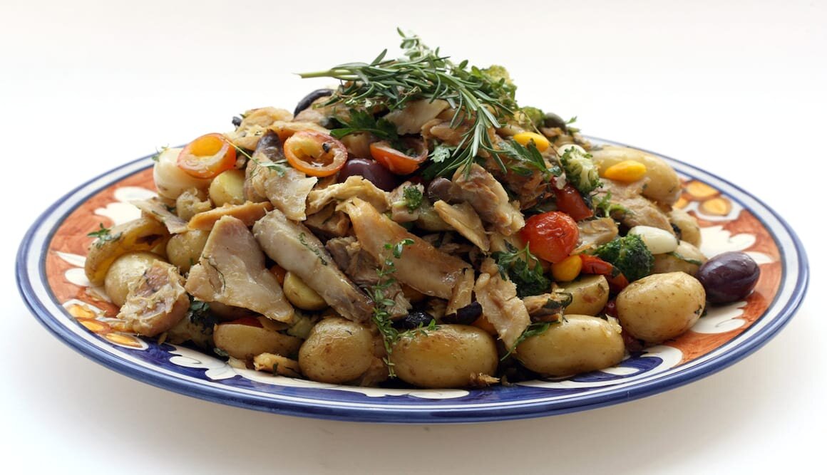 Receita de Salada Rústica de Bacalhau da Noruega