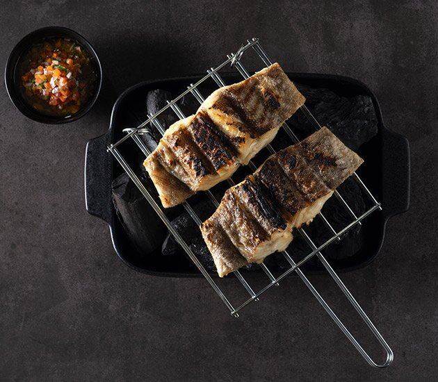 Bacalhau da Noruega Assado na brasa