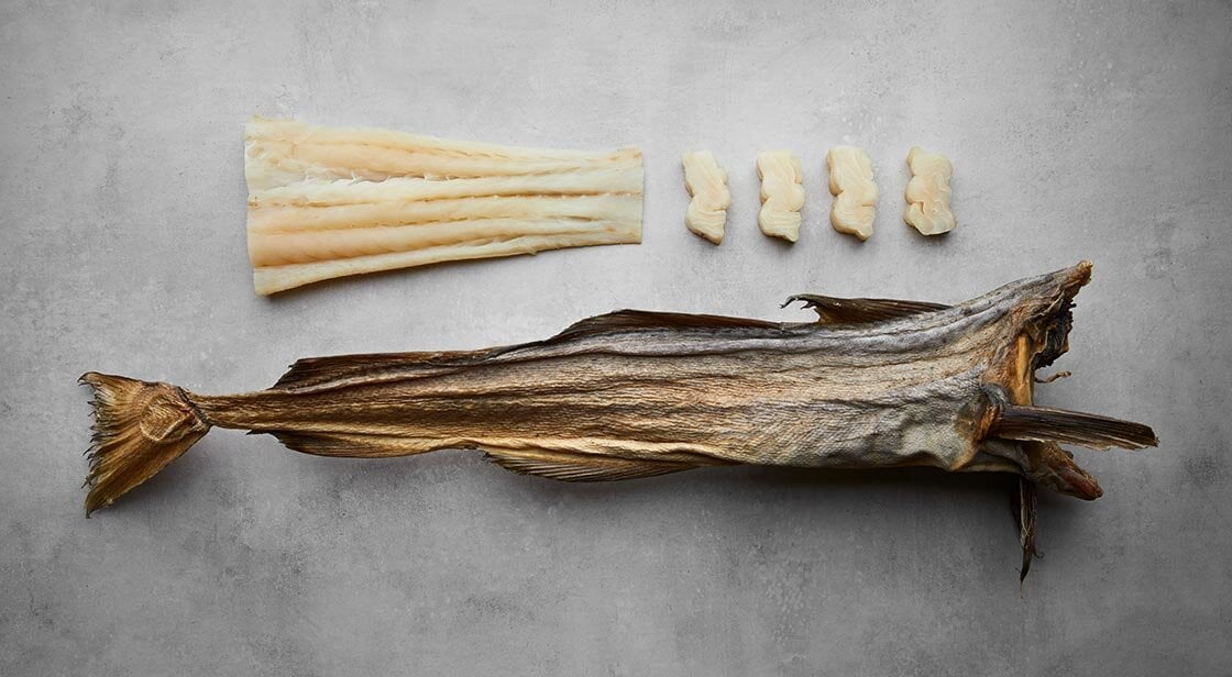 Gadus morhua seco (stockfish)